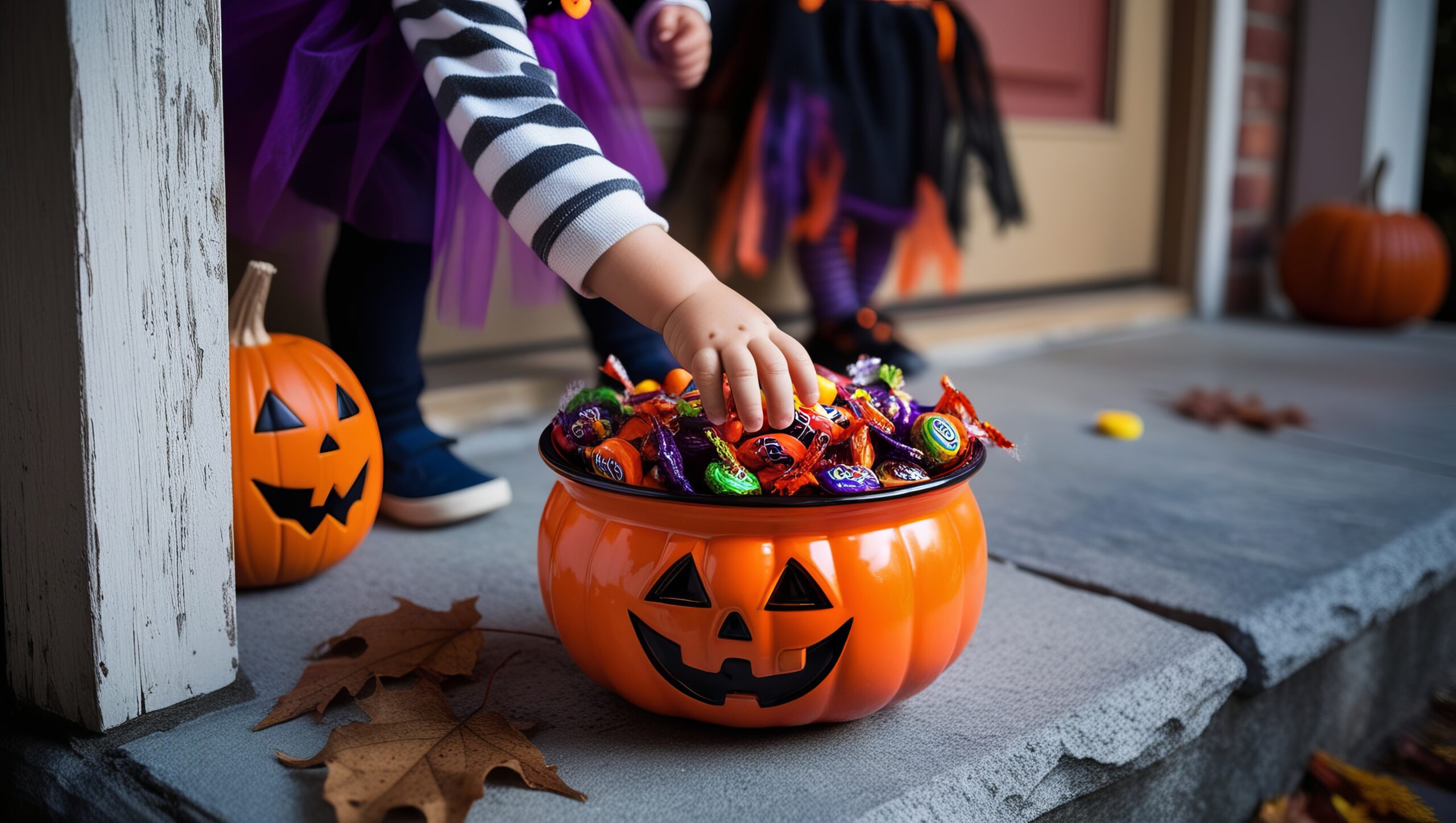 Halloween Candy in a basket
