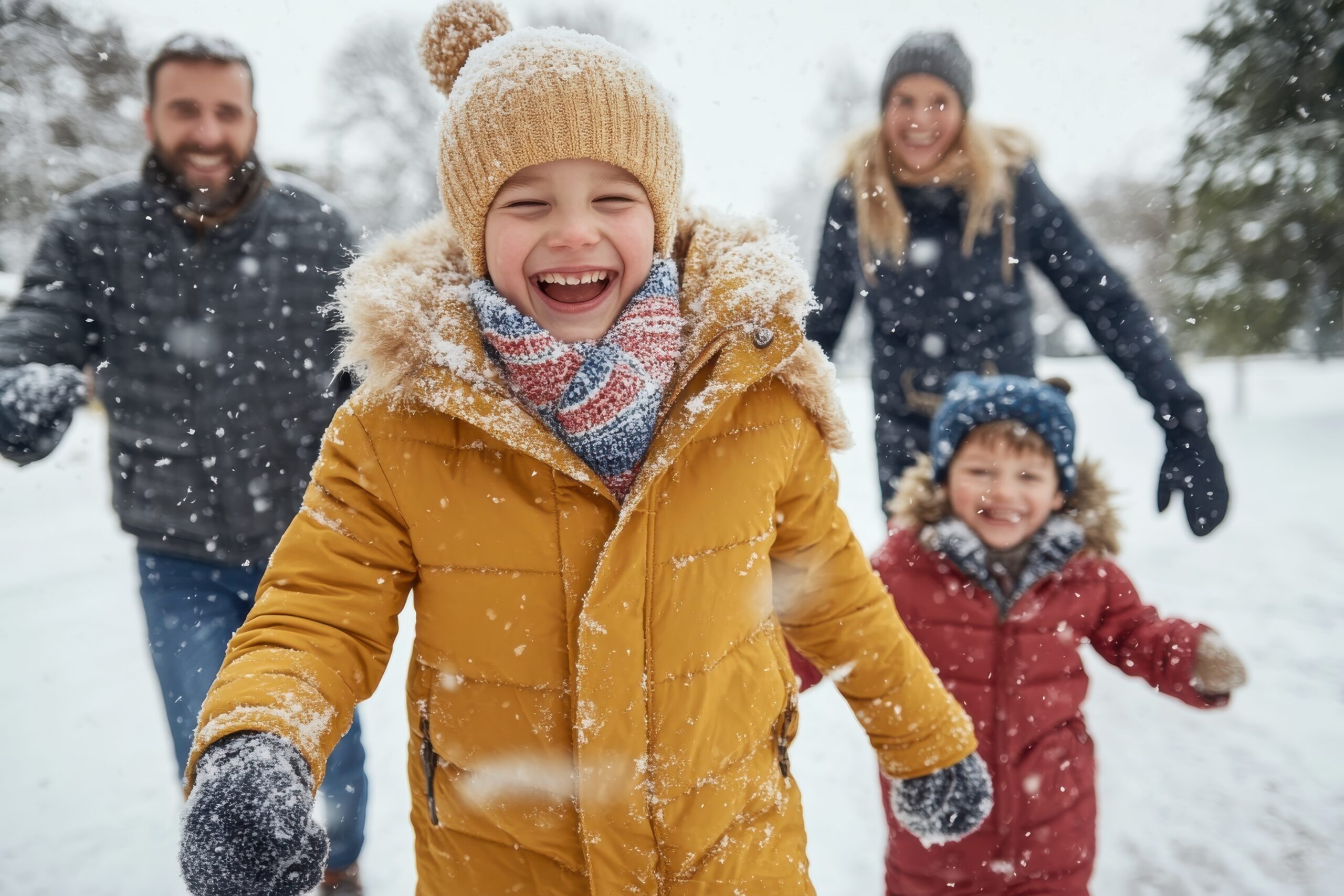 Family enjoying Winter break fun in Sioux Falls
