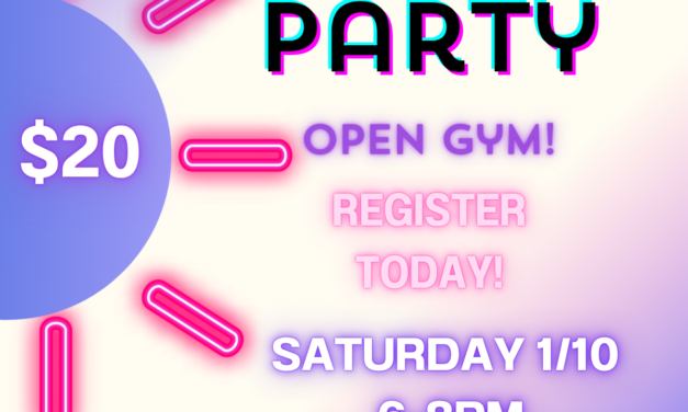 Glow Party Open Gym at Wings