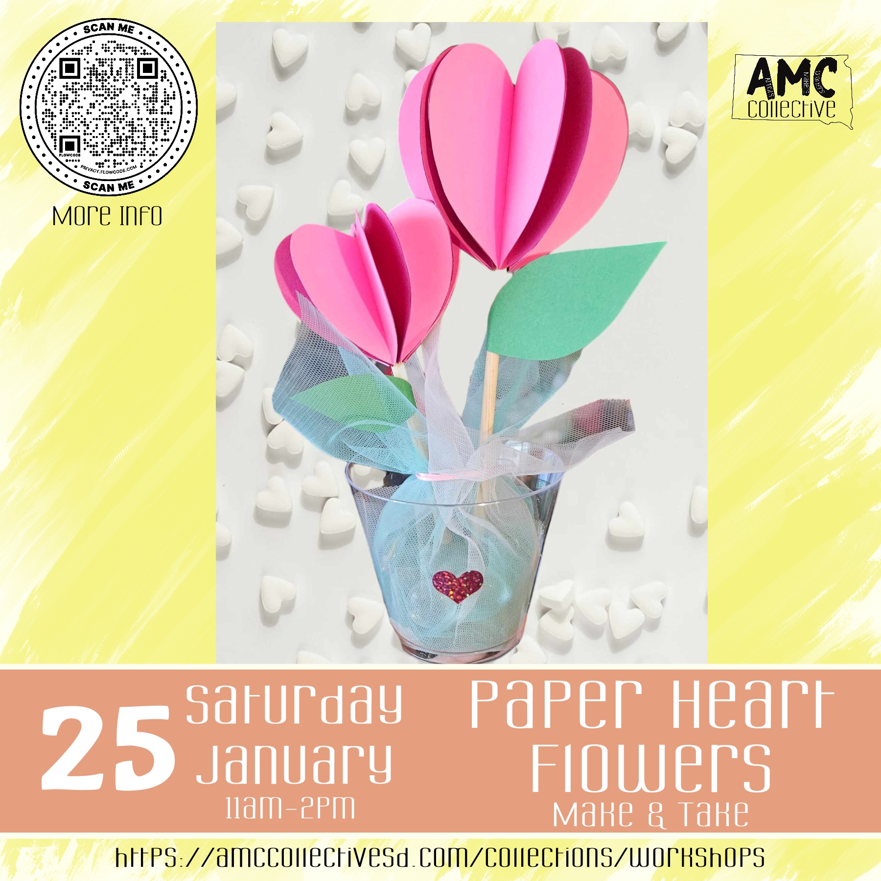 Paper Heart Flowers Class Information