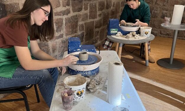 Homeschool Pottery Wheel Time