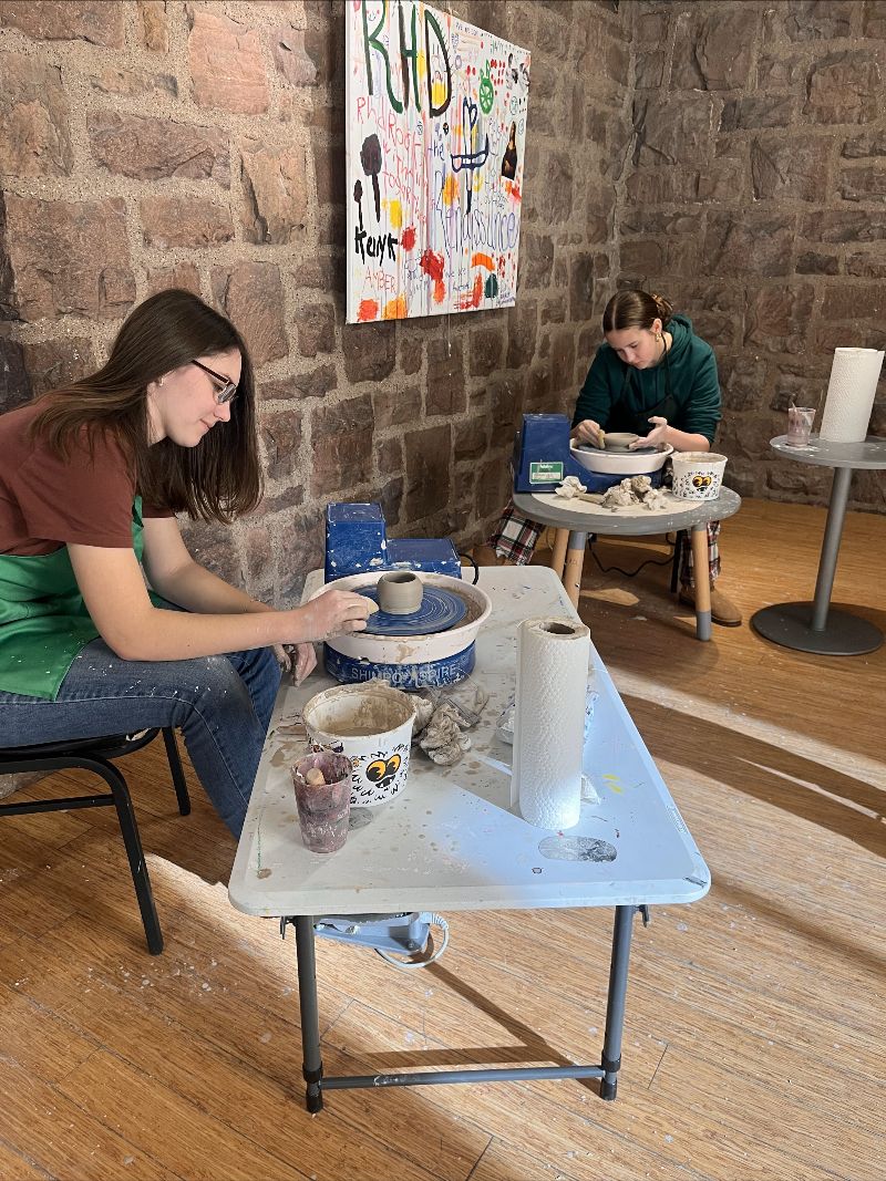 Homeschool Pottery Wheel Time
