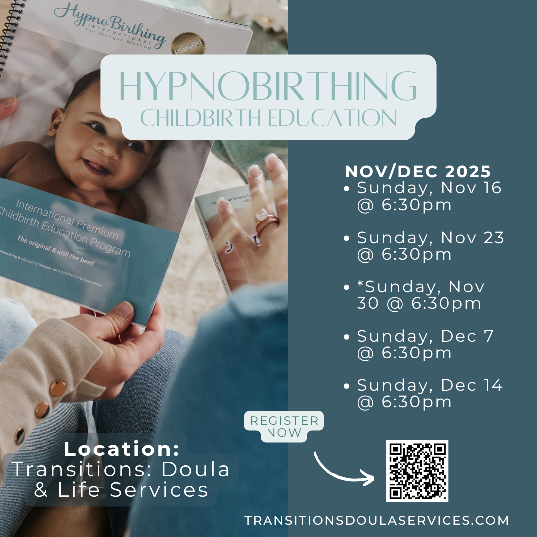 HypnoBirthing Early Winter 2026 - Nov/Dec Classes
