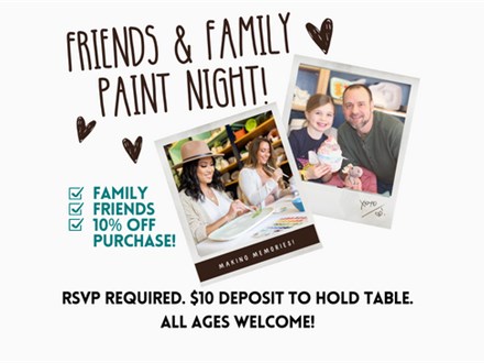 April’s Friends and Family Paint Night