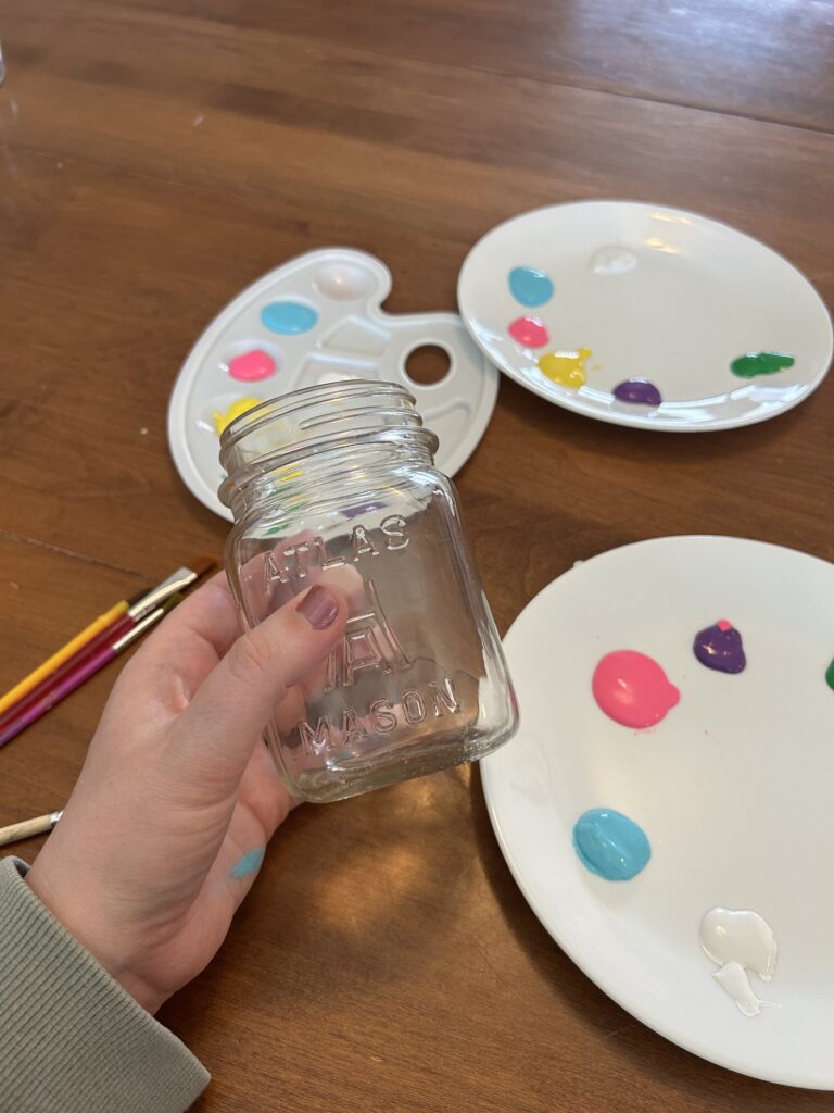 Supplies for glass vase craft