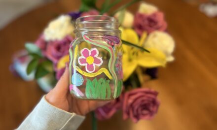 Painted Glass Vase Craft