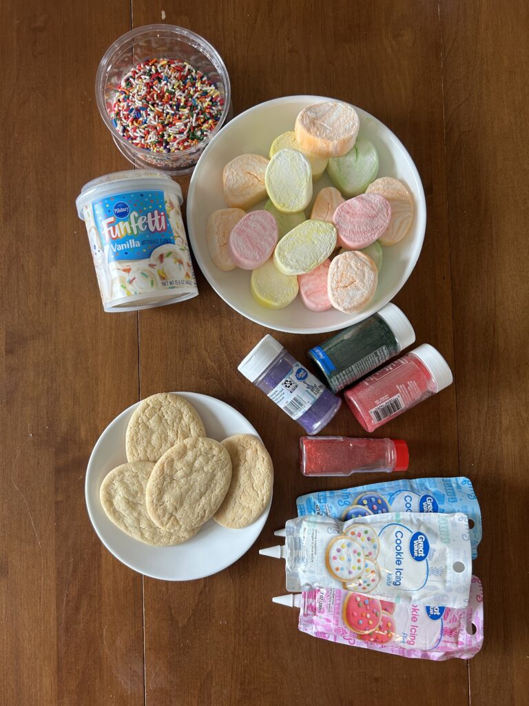 Decorating Easter Eggs and Marshmallows