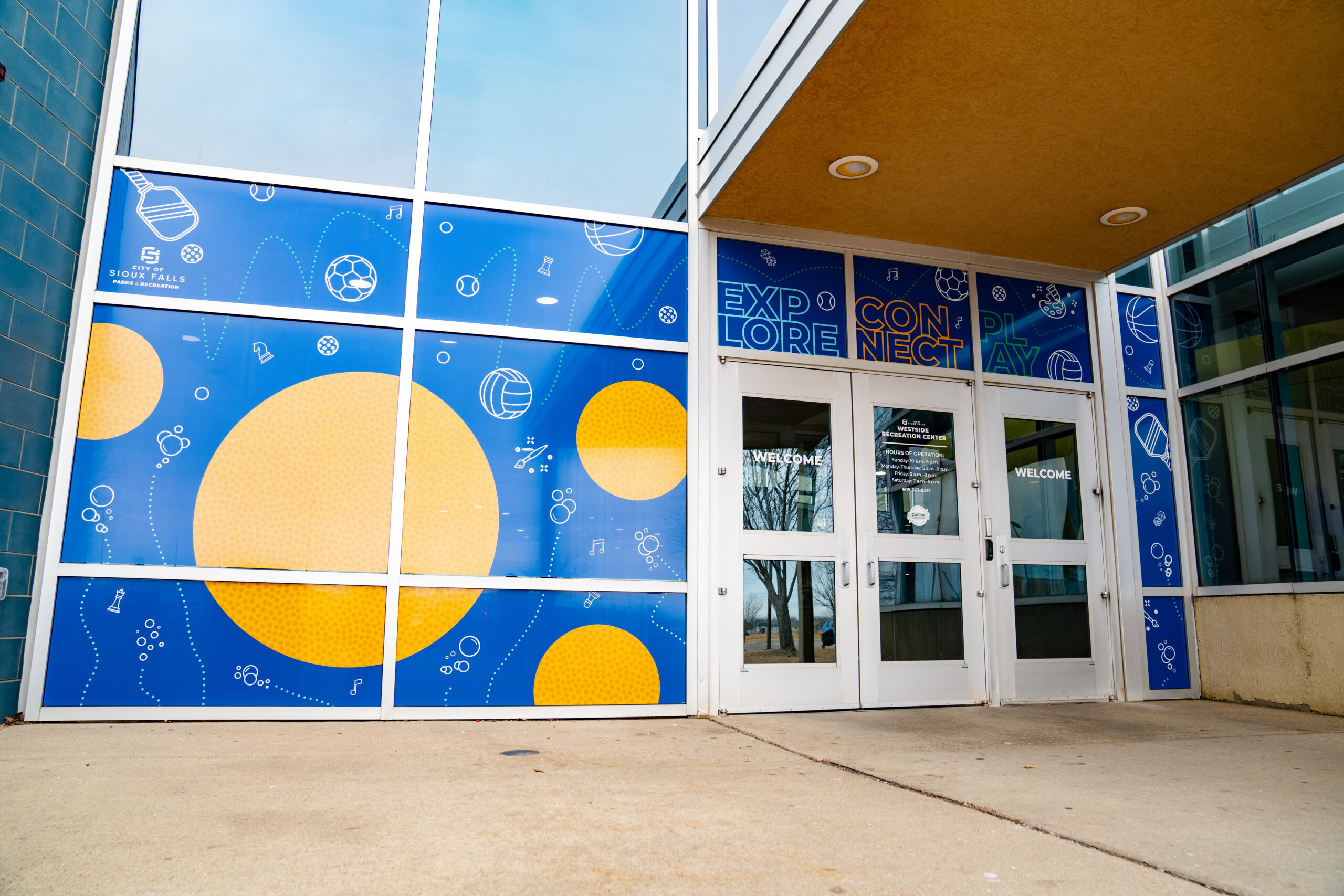 Outside of Westside Rec