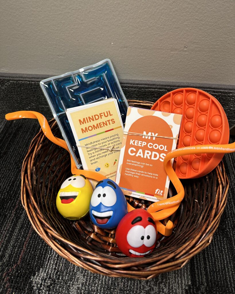 Cozy spot in a classroom with sanford fit