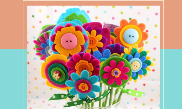 ???? Felt and Button Flowers Make & Take
