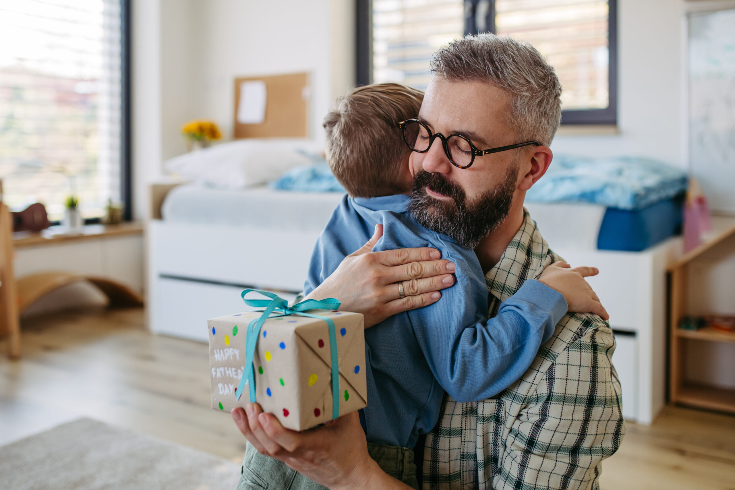 Father Gets a Gift for Father's Day from his son