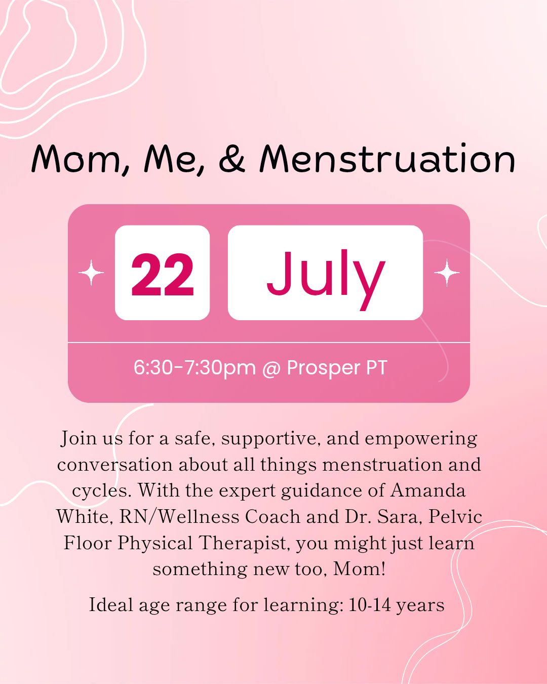 Mom, Me, and Menstruation