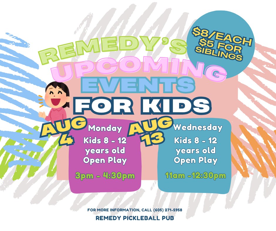 Kids Pickleball Open Play at Remedy