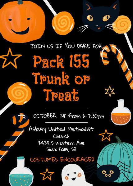 Pack 155 Trunk or Treat at Asbury United Methodist