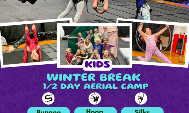 South Dakota Aerial & Arts Winter Break Bounce & Fly Kid’s 1/2 Day Camp (Ages 6-14)
