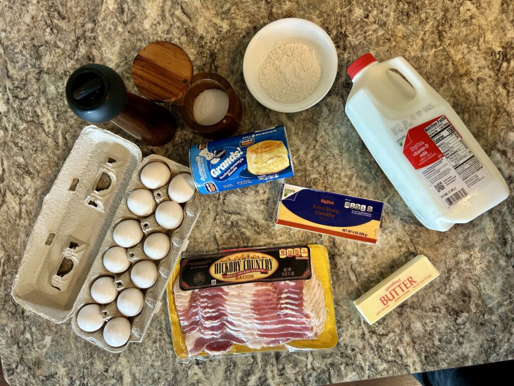 Ingredients for Breakfast Pizza