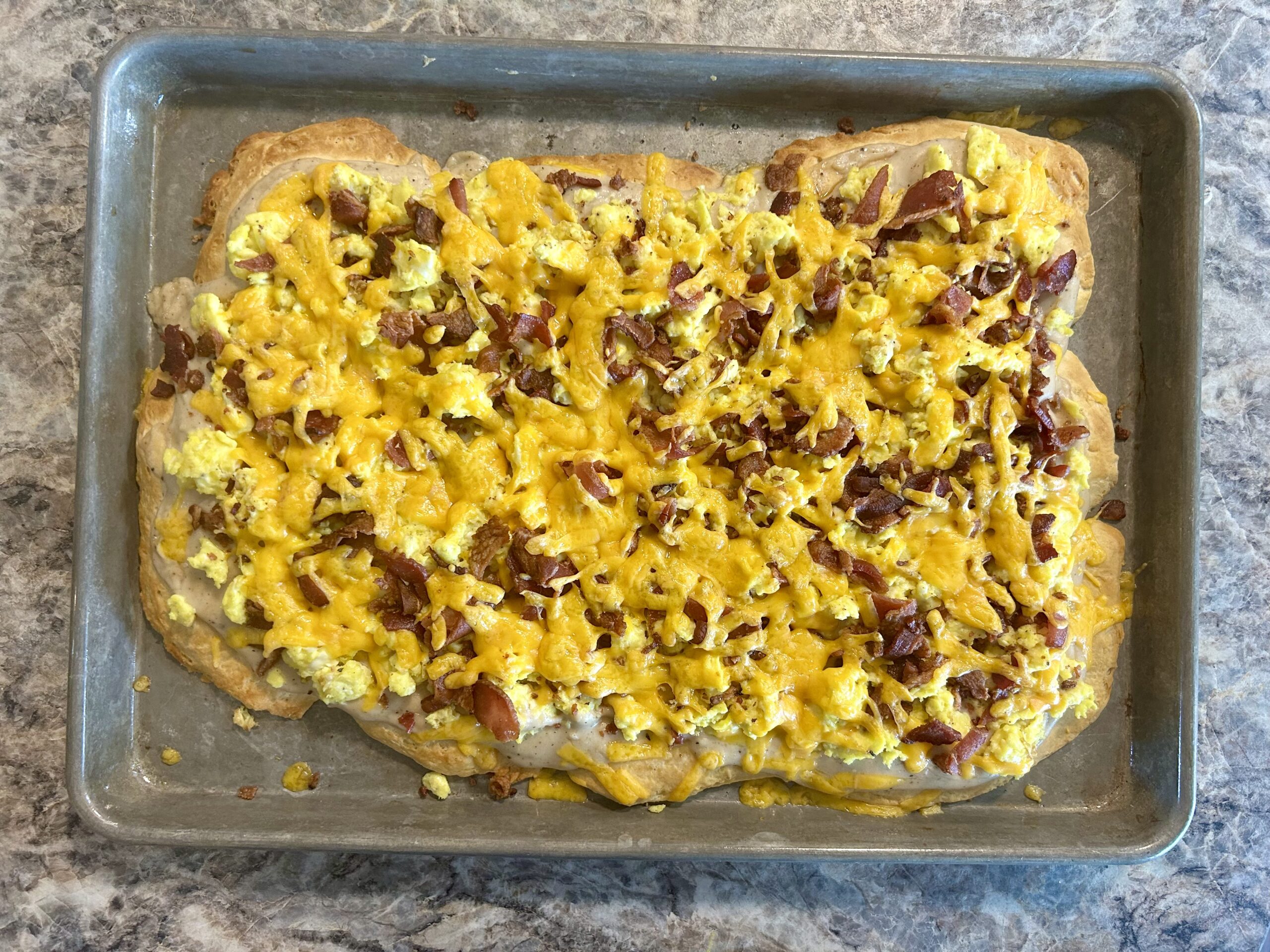 Breakfast Pizza with Biscuit Crust