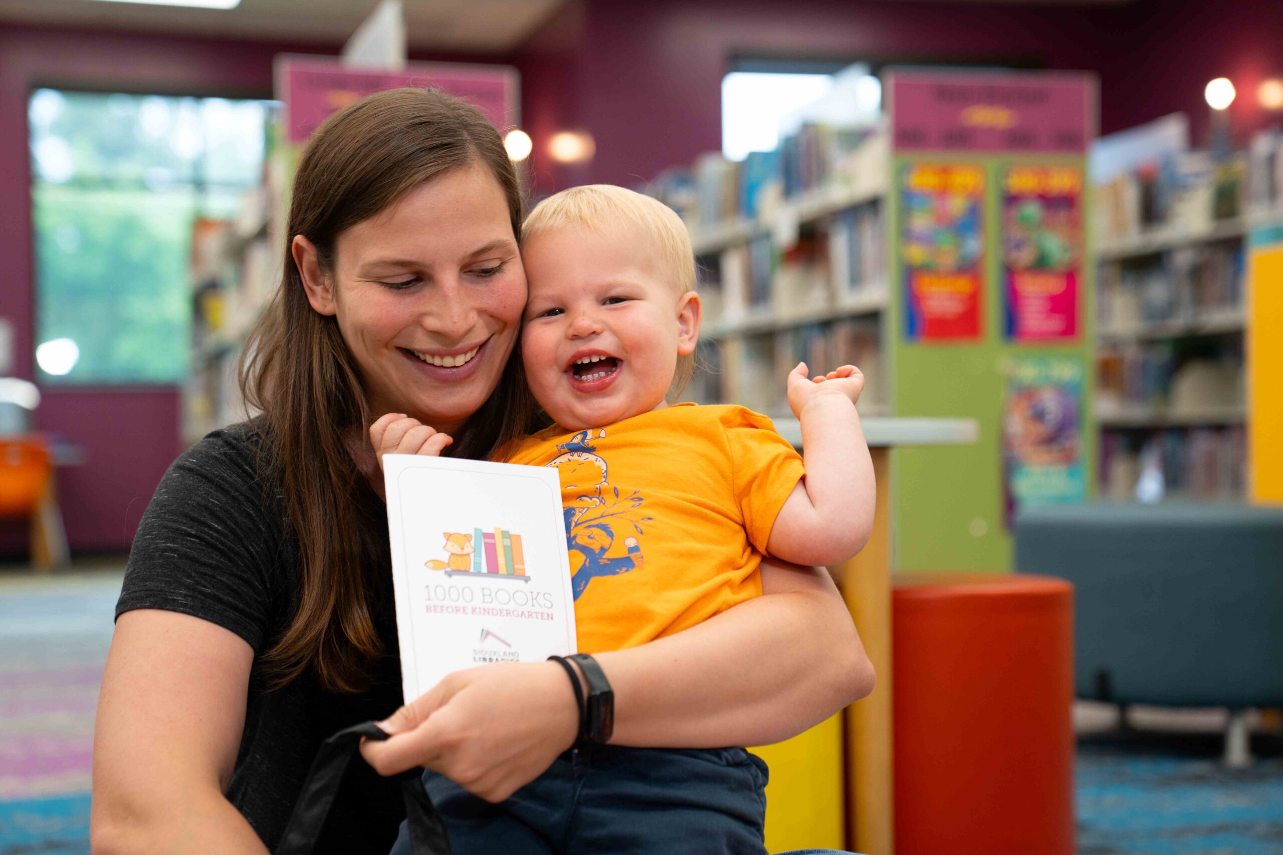 Mom and baby at the Siouxland Libraries