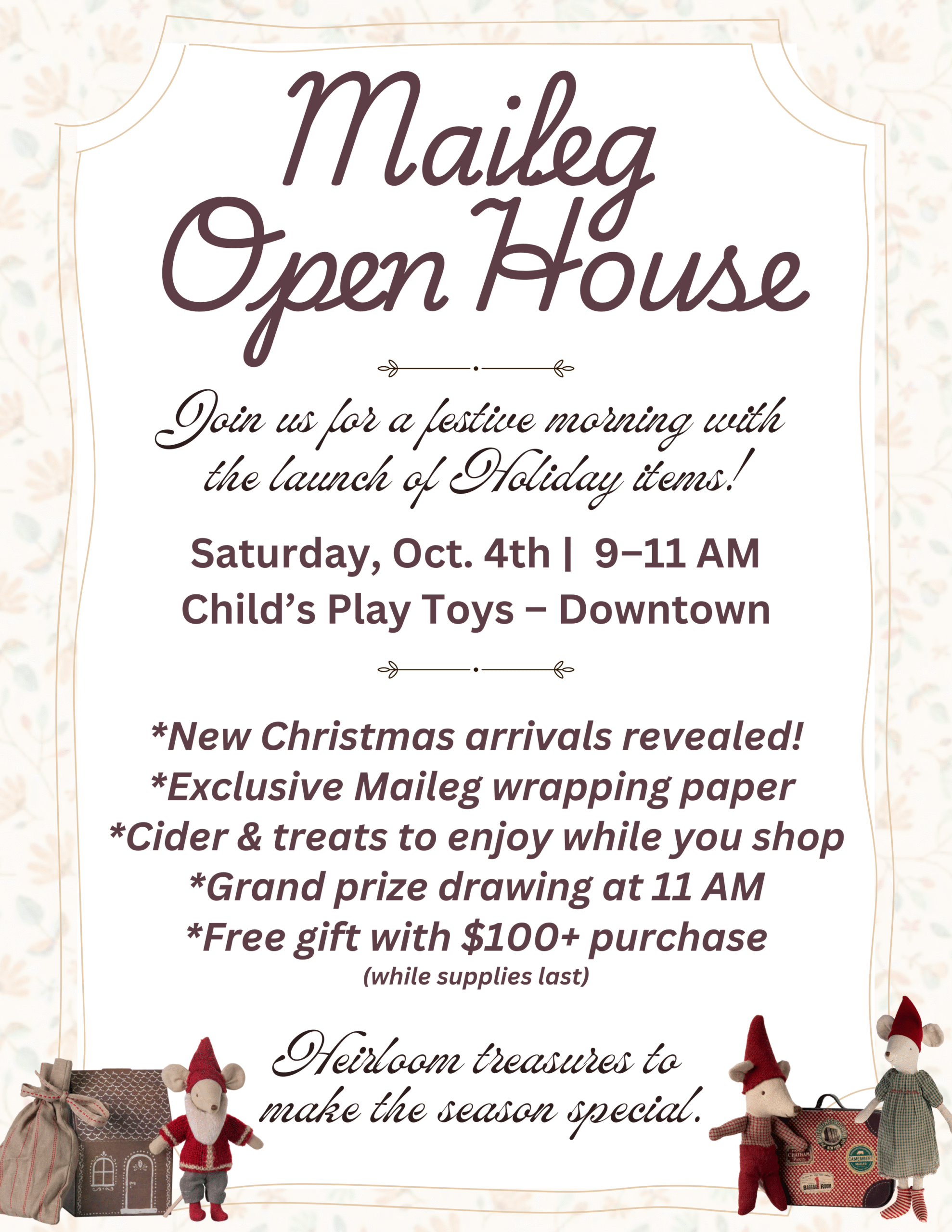 Maileg Holiday Open House