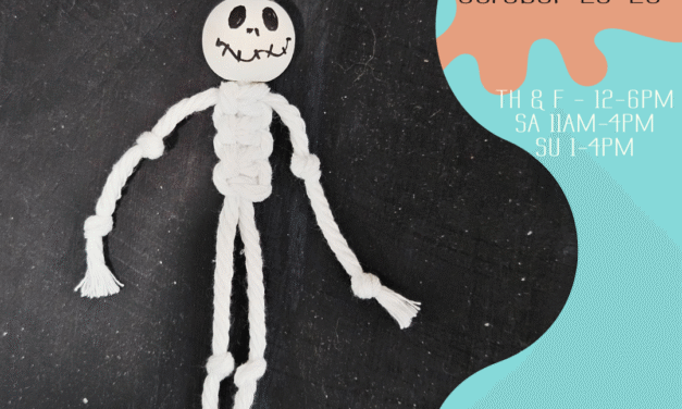 Skeleton Macrame Keychain Drop In Craft