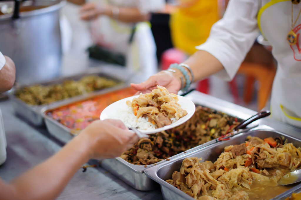 Feeding the Poor. 