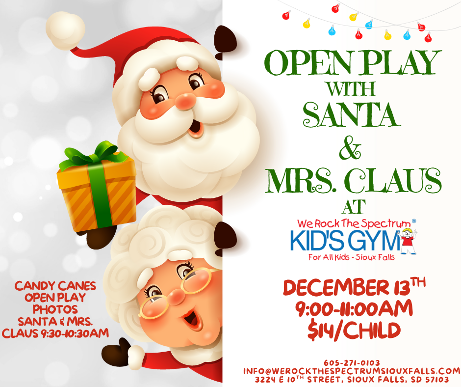 Santa & Mrs. Claus at We Rock The Spectrum Sioux Falls