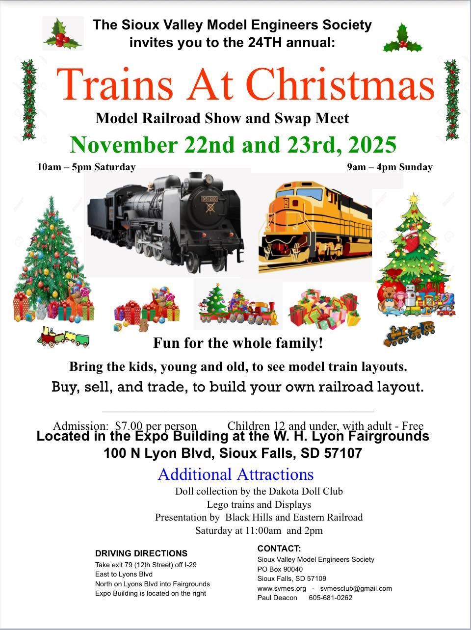 Trains at Christmas