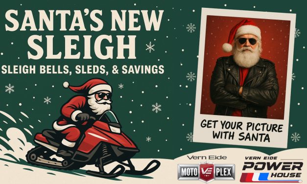 Santa’s New Sleigh at Vern Eide