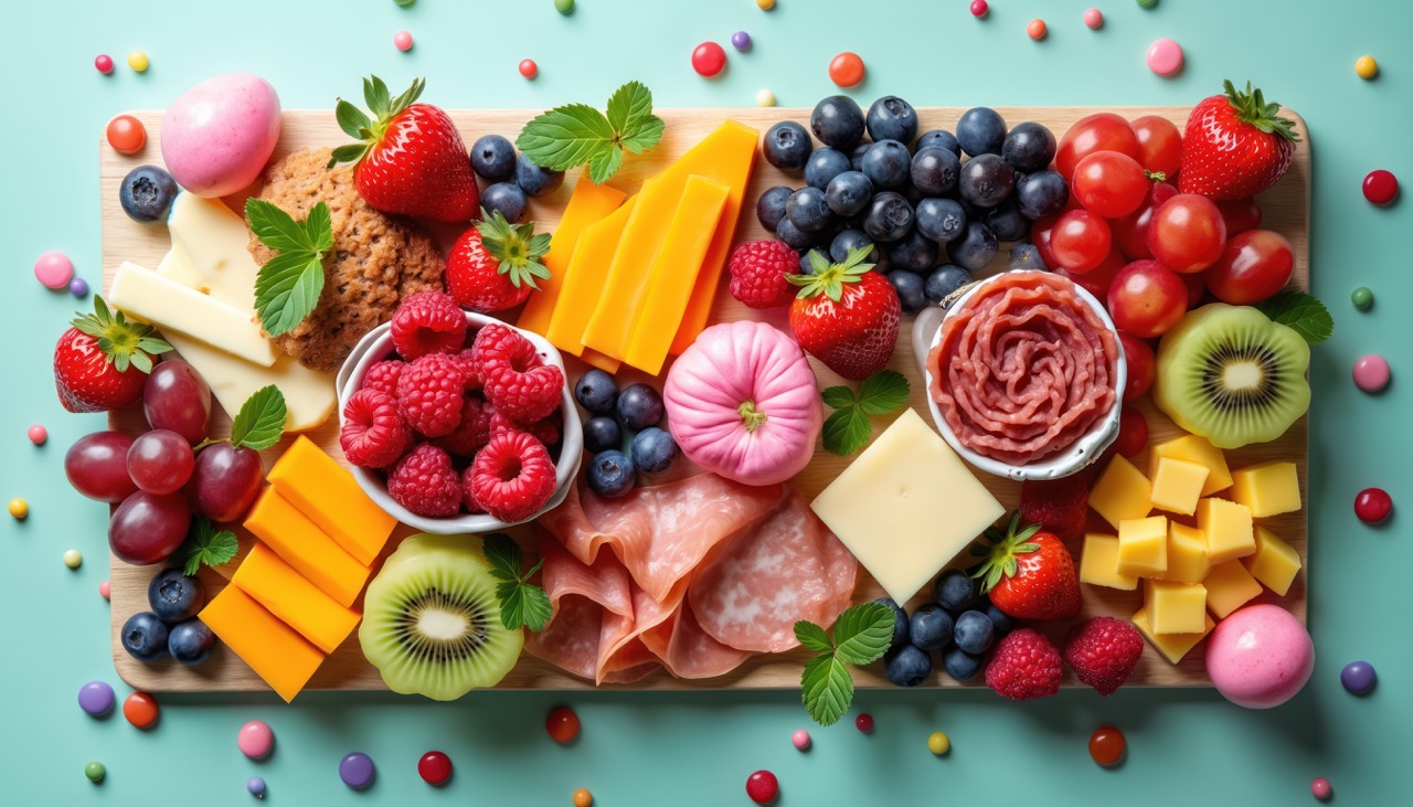 Super Bowl Charcuterie Board for Kids