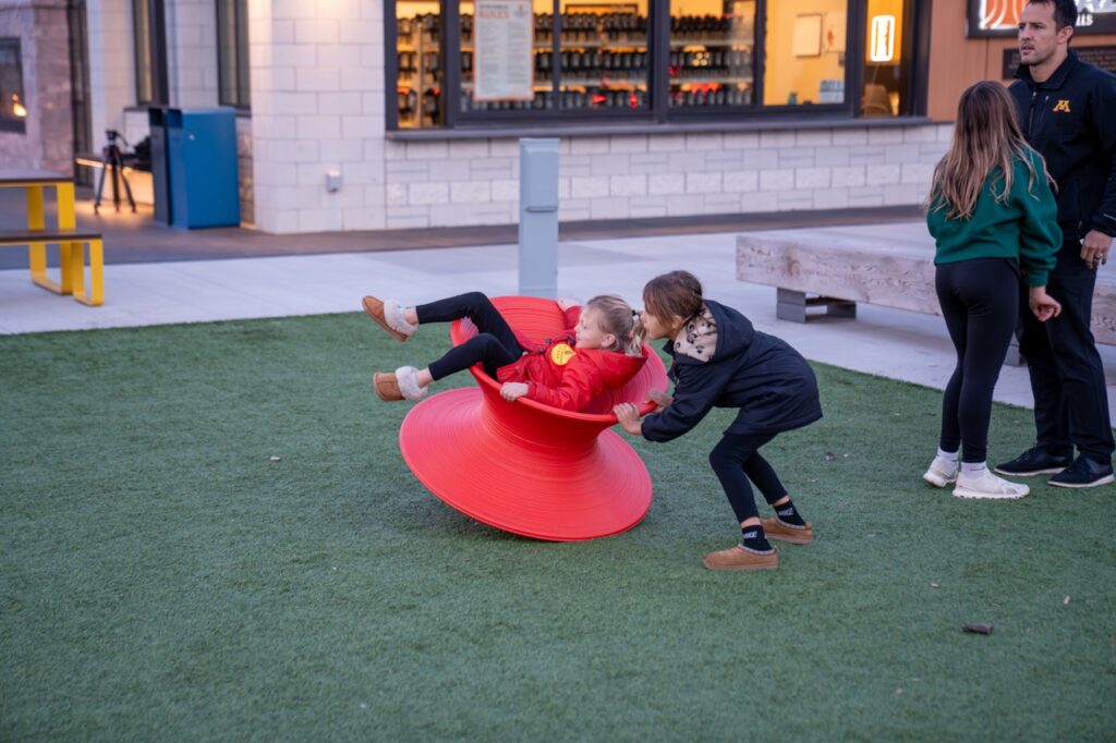 Jacobson Plaza playing