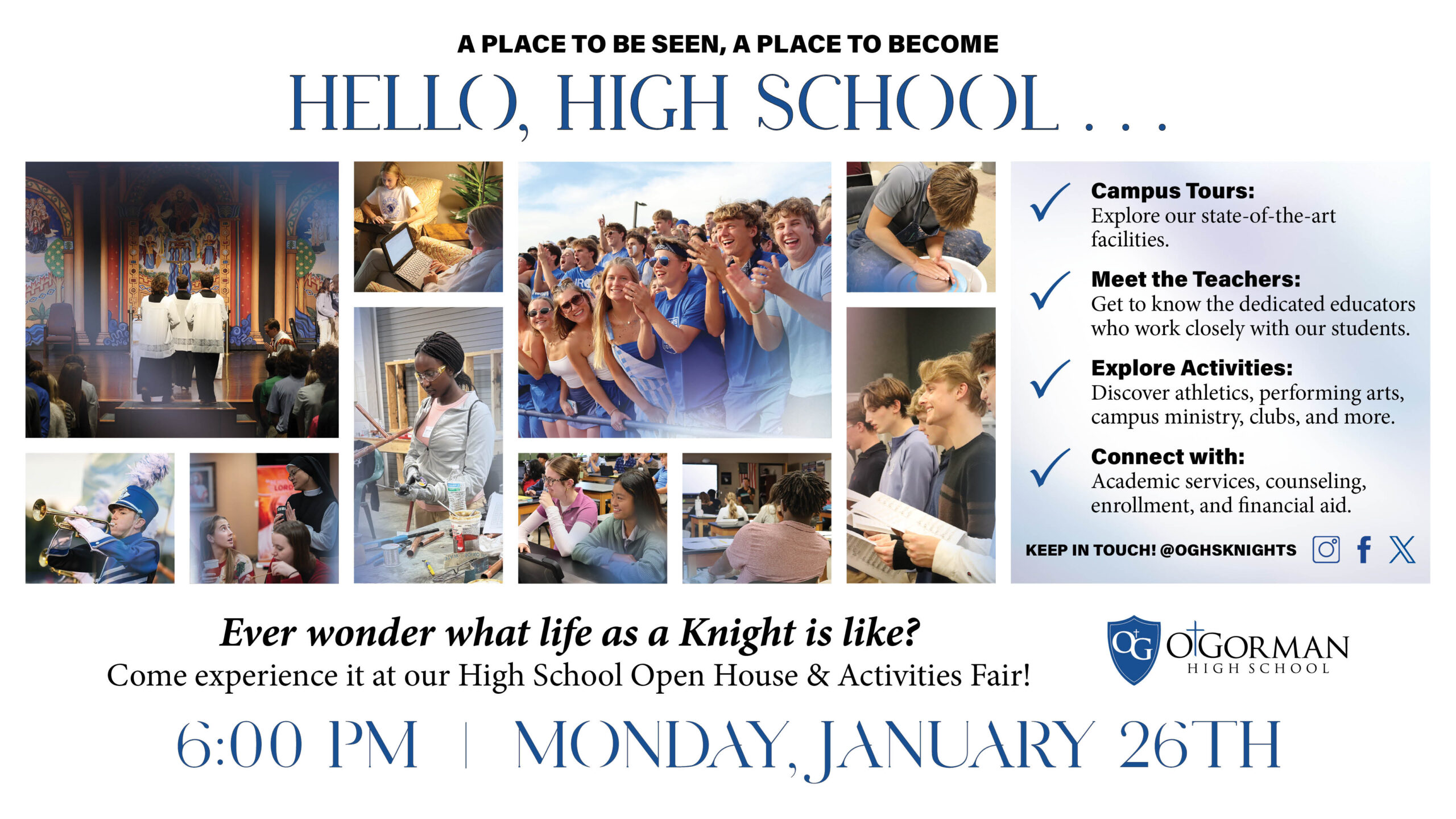 Parent Information Night at O'Gorman