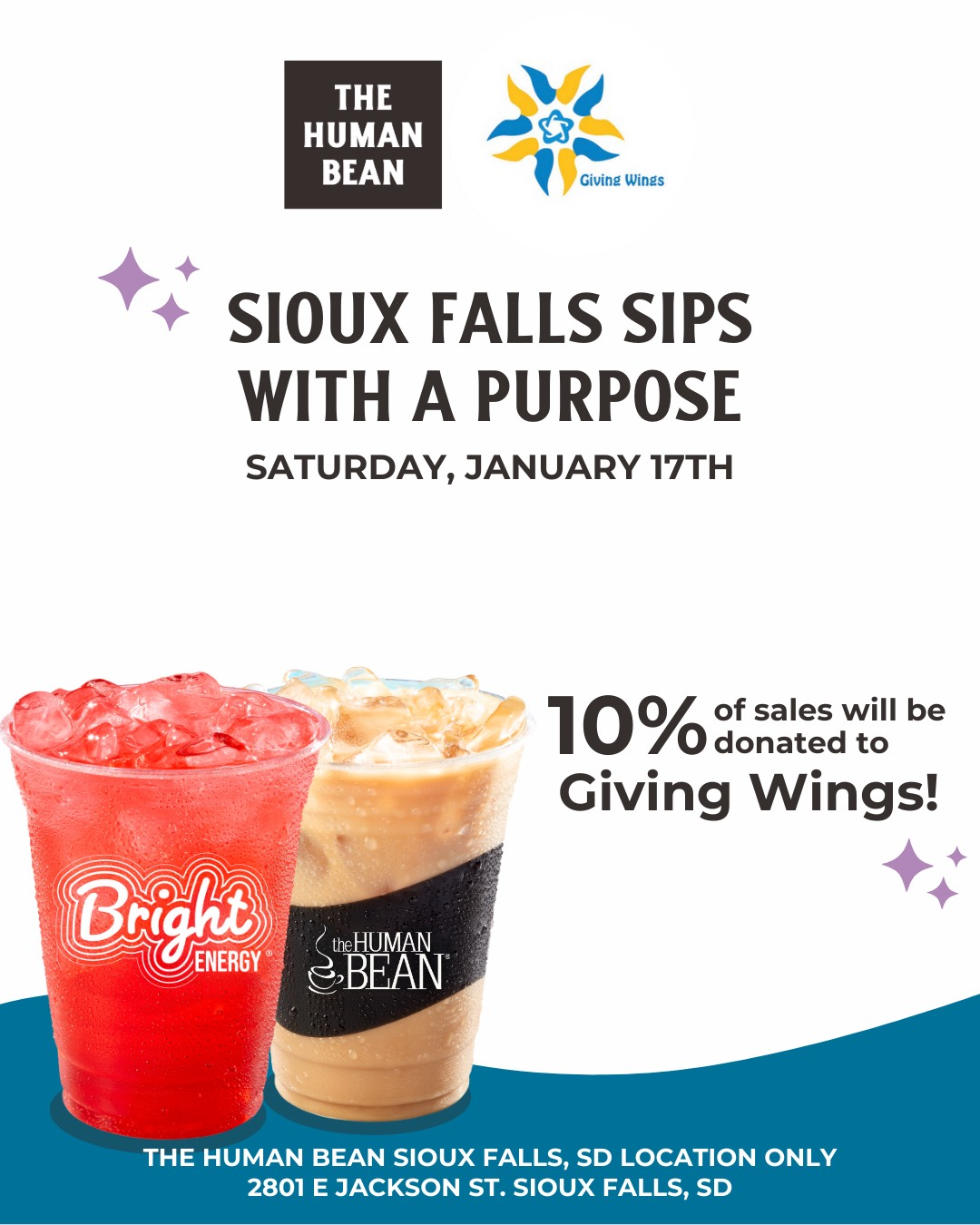 Wings Giveback Day at The Human Bean