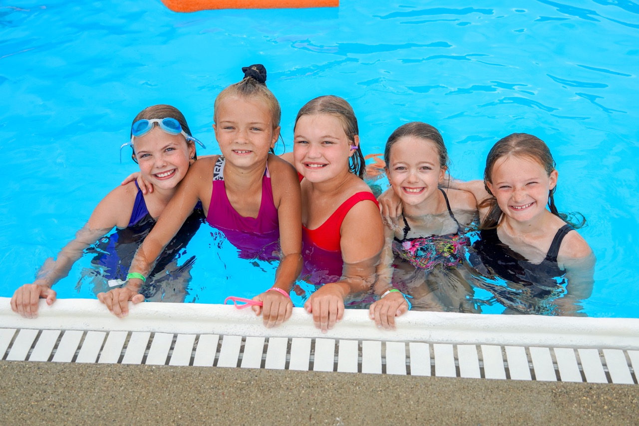 Inspiration Hills girls in swimming pool