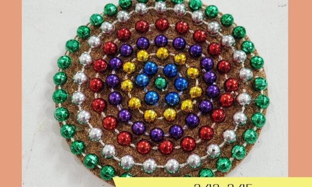 Mardi Gras Coasters Drop-In Craft