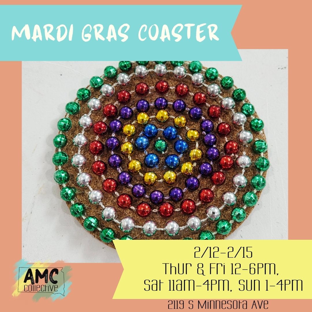 Mardi Gras Coasters Drop-In Craft