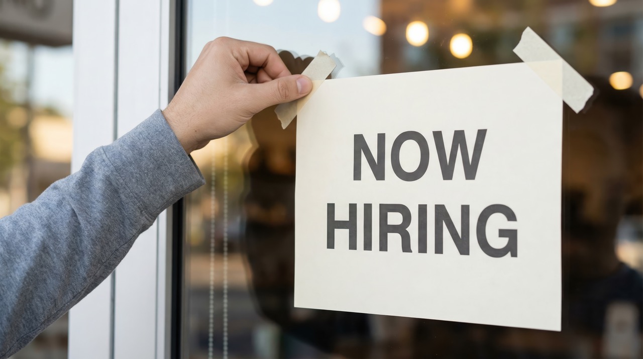 Now Hiring Sign