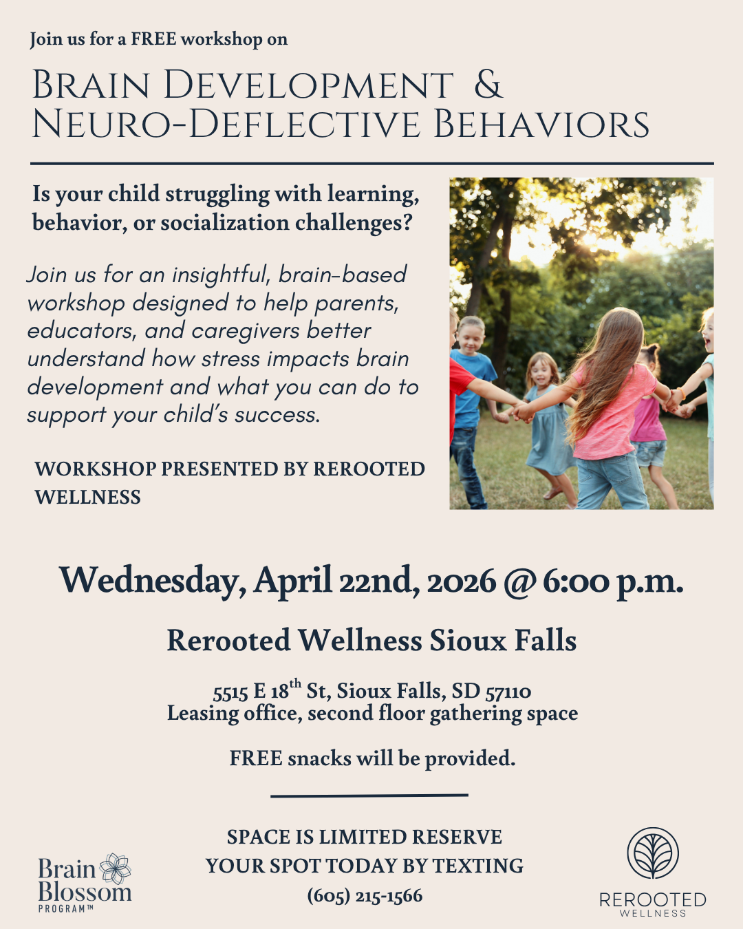 FREE Brain Development & Neuro-Deflective Behaviors Workshop