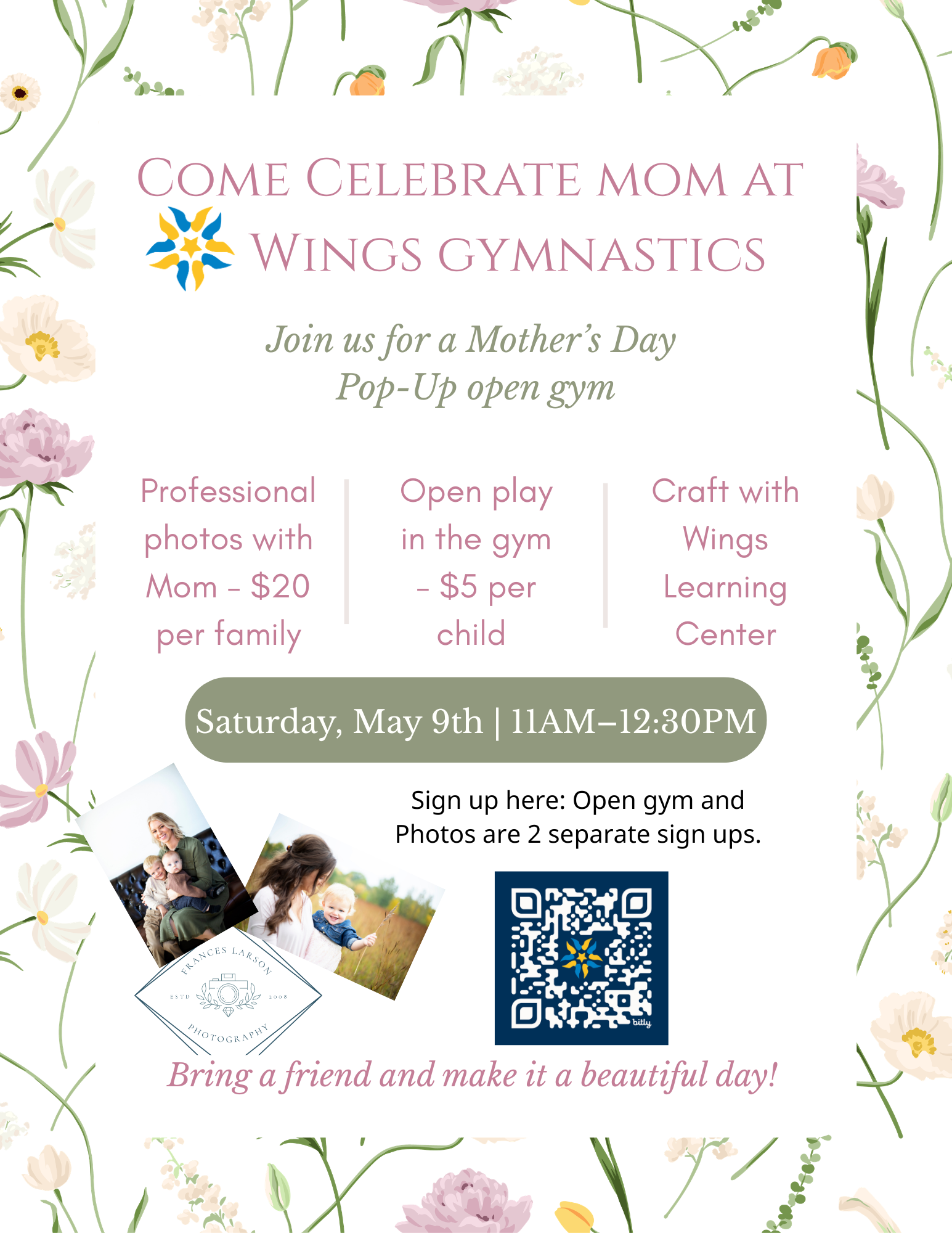 Mother's Day Open Gym at Wings